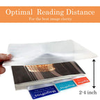 MAGDEPO 3x Magnifying Sheet Full Plastic Page Area with Small Card Magnifier Fresnel Lens, DIY Projection & Solar Collector Ideal for Reading Newspapers, Small Print, and Documents.