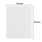 Sillamate Plastic Office Chair Mat for Carpeted Floors, Heavy Duty Floor Mat,Eco-Friendly Series Studded Carpet Desk Chair Mats-36'' x 48'' (36 inches X 48 inches- NO Lip)