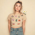 RF-patch 48Pcs Hippie Iron on Patches for Girl, Embroidered Boho Iron on/Sew on Patch for Clothes, Hats, Jeans, Dress, Backpacks, Etc