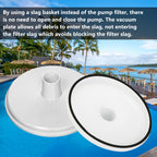 SP1106 Pool Skimmer Vacuum Plate Compatible with Hayward Swimming Pools Skimmers SP1082 1084 1085 1075, Pool Vacuum Skimmer Adapter Cover for Skim Vac Plate In-Ground Pools Skimmers Replacement Parts