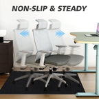 Sycoodeal Office Chair Mat,Computer Gaming Desk Chair Mat for Hard Wood & Tile Floor,Large Anti-Slip Floor Protector Rug,Easy to Clean,48" X 36" Black