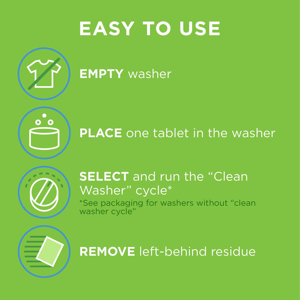 Affresh Washing Machine Cleaner, Cleans Front Load and Top Load Washers, Including HE, 5 Tablets