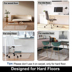 AiBOB Office Chair Mat for Hardwood Floor, 45 X 53 inches, Hard Floor Chair Mats Under Computer Desk, Easy Glide for Rolling Chairs, No Curling