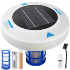 Solar Pool Ionizer - Floating Pool Cleaner for Swimming Pools Up to 45,000 Gallons, Large Solar Panel & Durable Copper Anode, Clear Water with Minimal Effort