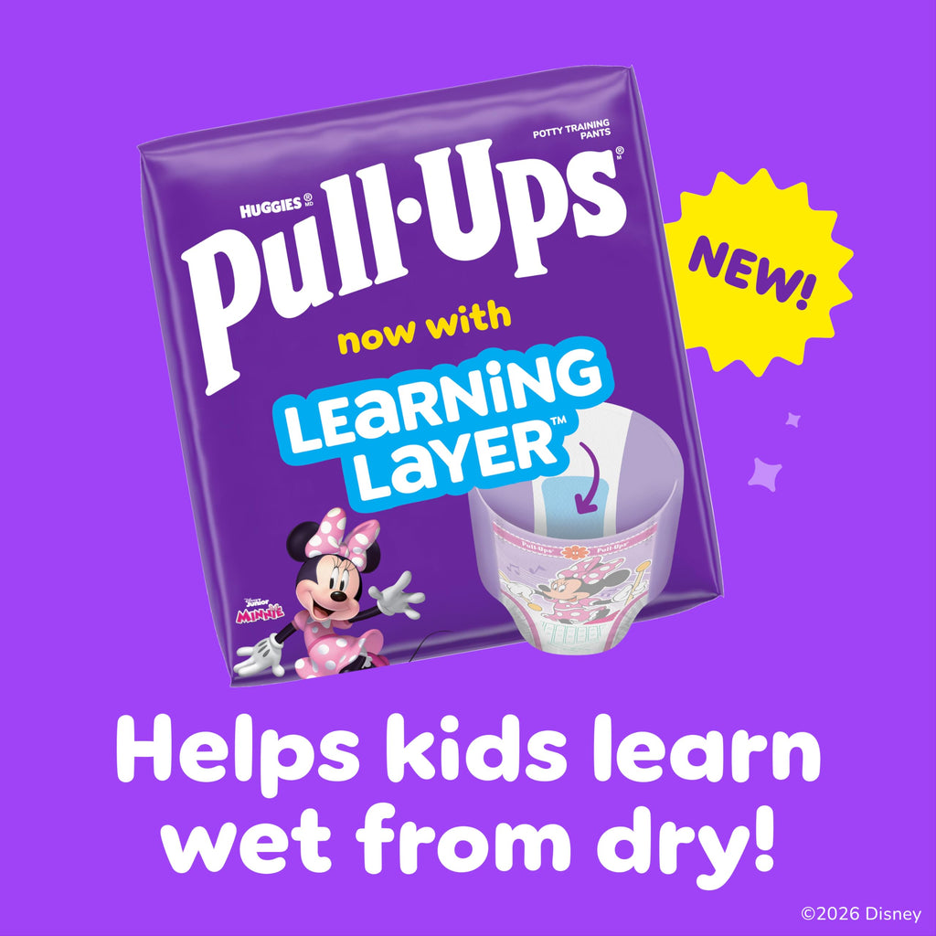 Pull-Ups Girls' Potty Training Pants, Size 3T-4T Training Underwear (32-40 lbs), 66 Count