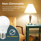 Linkind A19 LED Light Bulb, 60W Equivalent, 9W 2700K Soft White Light Bulbs, 800 Lumens Non-Dimmable Bulbs, E26 Standard Base, Energy Efficient, for Bedroom Home Office, 6 Pack