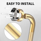 20 Inch Anti Slip Shower Grab Bar Gold, Munzong 2 Pack Bathroom Grab Bar, Knurled Bathroom Balance Bar,Safety Hand Rail Support Handicap Elderly Injury Senior Assist Bath Handle