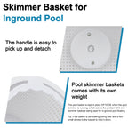 8'' Durable Custom Molded Replacement Inground Pool Skimmer Basket 27180-009-000, Perfect Fit for Hayward Skimmers B-9 B9 U-3 SPX1070E