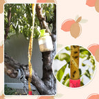 40 Packs Flying Insect Traps, Fly Strips, Fly Paper Ribbon, Sticky Fruit Fly Traps Hanging Gnat Fungus Mosquito Trap for Indoors Outdoors, Red
