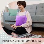 Suzile Mastectomy Pillow Post Surgery, Breast Pillow for After Breast Cancer Mastectomy Necessities, Surgery Recovery Gifts for Women(Lavender)