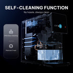 Silonn Nugget Ice Maker Countertop, Auto Drop Ice, Self Cleaning Ice Machine, 40 lbs/24H Soft Chewable Ice, Self Dispensing Nugget Ice Maker for Home, Kitchen and Party