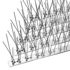 OFFO Bird Spikes with Stainless Steel Base, Durable Bird Repellent Spikes Arrow Pigeon Spikes Fence Kit for Deterring Small Bird, Crows and Woodpeckers, Covers 38.3 Feet(11.7m)