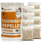 ANEWNICE Squirrel Repellent Outdoor, Mouse Rodent Repellent for Car Engines 8P, Natural Squirrel Repellent for Bird Feeders/Garden/Attic,Ultra Powerful Chipmunk Repellent,Keep Squirrel Away for Plants