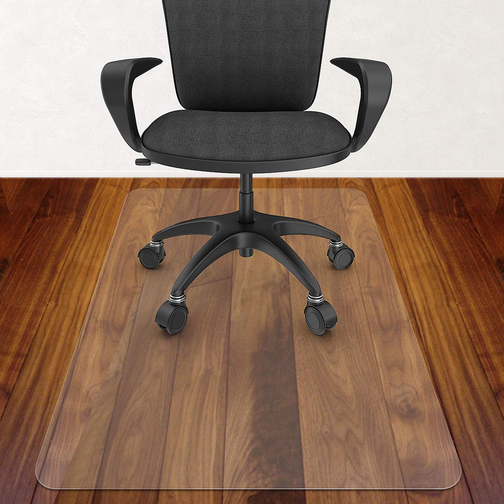 Azadx Large Chair Mat for Hardwood Floor 48 x 59'', Clear Office Chair Mat for Hard Floors Rectangle, Plastic Floor Mat for Wooden/Tile Floor