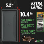 TRATPER Glue Traps for Mice,Rat,Mouse,Snake,Lizard,Insect. 12 Pack. Extra Strength,Pre-Baited Adhesive.Heavy Duty Plastic Tray.Non-Toxic,Chemical-Free Pest Control for Home. 12Pack