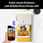 KODAK Dock Plus 4PASS Instant Photo Printer (4x6 inches) + 90 Sheets Bundle (10 Initial Sheets + 80 Sheet Pack)