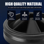 3 3/8" Garbage Disposal Splash Guard Sink Baffle QCB-AM Replacement for InSinkErator Evolution Series, Upgraded Funmit Removable Quiet Collar Drain Plugs, Garbage Disposer Accessories, Black