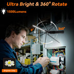 Ruboliy 2Pack Magnetic Rechargeable LED Work Light/Flashlight for Mechanics