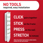 Command 15 lb & 10 lb Large and Medium 28 Pairs Picture Hanging Strips (56 Strips), Damage-Free Hangers for Picture Frames, No Tools Required, Great for Home Room Wall Decor, White Adhesive