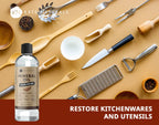 Kate Naturals Mineral Oil for Wood Cutting Board Oil, Butcher Block, and Knife. Food Grade Mineral Oil for Wooden Cutting Board (8oz, Food Safe Oil)