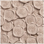UNIQOOO Wax Seal Stickers - Eucalyptus Wedding Invitation Envelope Seal Stickers, 50 Pcs Self- Adhesive Taupe Stickers, Perfect for Invitation, Christmas, Gift Wrapping