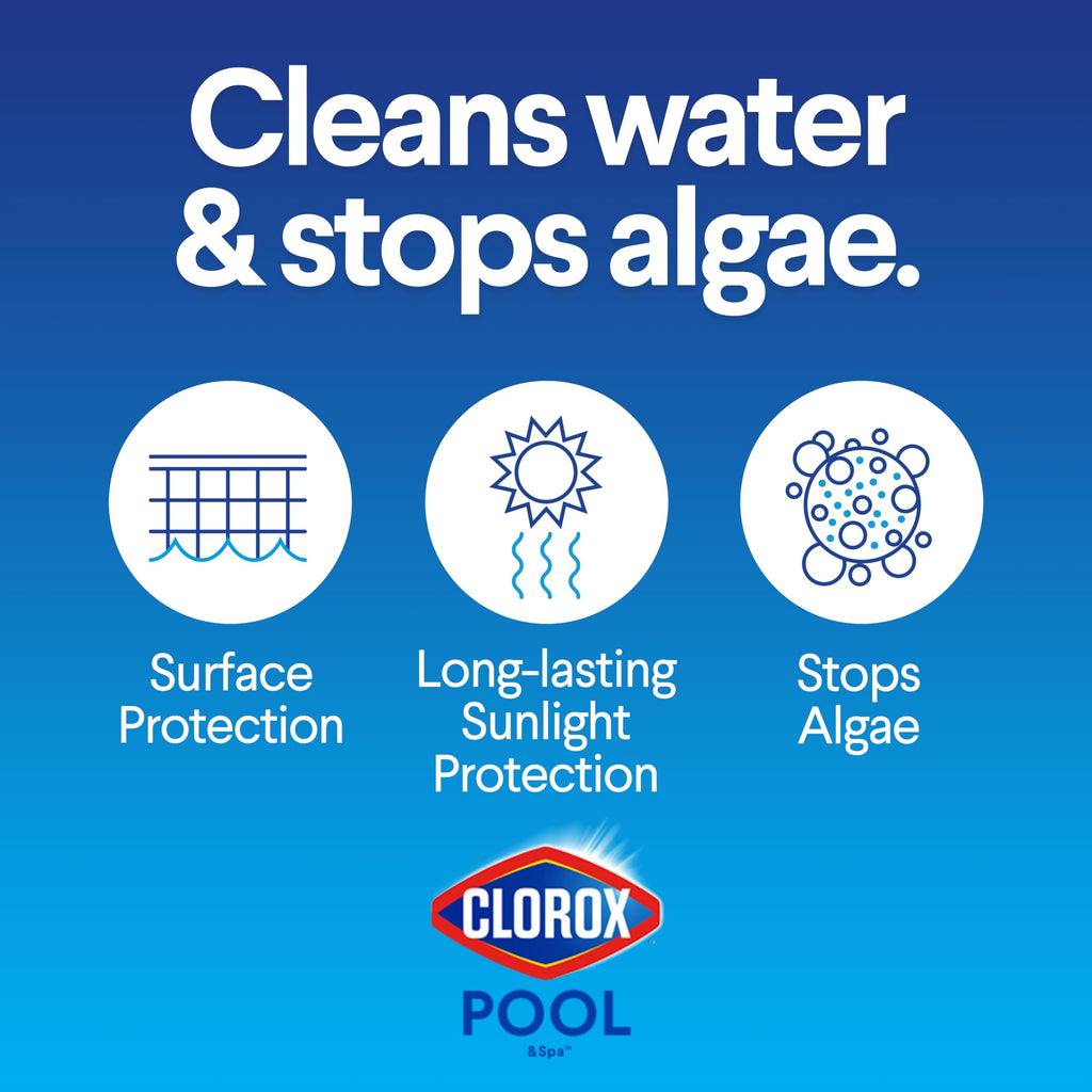 Clorox® Pool&Spa™ XtraBlue 3” Swimming Pool Chlorinating Tablets, Kills Bacteria & Stops Algae (25 LB)