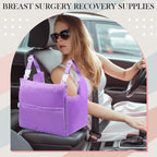 Suzile Mastectomy Pillow Post Surgery, Breast Pillow for After Breast Cancer Mastectomy Necessities, Surgery Recovery Gifts for Women(Lavender)