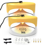 Yellow and White ASPECTEK - Trapest Sticky Dome Flea Bed Bug Trap with 2 Glue Discs. Odorless Cleaner and Flea Killer Trap Pad (Flea Trap)