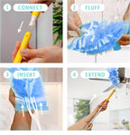 60 Count 360 Dusters Refills for Swiffer Duster with 2 Upgrade Hands