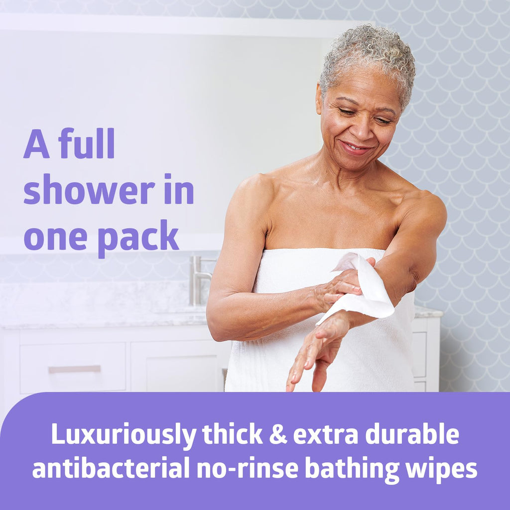 Medline MSO-MSC095100H ReadyBath Luxe Total Body Cleansing Heavyweight Washcloths