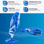 POOL BLASTER Max CG Cordless Pool Vacuum Deep Cleans Pools in Minutes, Spot-Cleans in Seconds, Strong Suction, 1 Hr Runtime, Handheld Rechargeable Swimming Pool Cleaner, Inground & Above Ground Pools