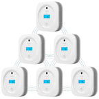 AEGISLINK Interlinked Smoke Carbon Monoxide Detector Combo, Smoke and CO Detector Battery Powered, Wireless Interconnected Smoke and CO Alarm, Digital Display