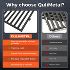 QuliMetal 17.5" Grill Grates for Weber Spirit 300/400 and Spirit II 300 Series,Spirit E/S-310 E/S-320 E/S-330,Spirit 700,Genesis Silver/Gold B & C,Genesis 1000-3500,Cast Iron Part for Weber 7638 7639
