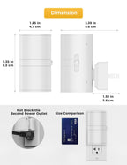 L LOHAS LED Night Light Plug in, Night Lights Plug into Wall, Light Sensor, 0-100LM, Soft White 3000K, Dimmable Night Light, Modern Night Light for Hallway Bedroom Stairway, 2 Pack