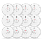 Fire Alarms Smoke Detectors, Smoke Alarm Battery Operated, Fire Alarm with Test Button & Low Battery Signal, Photoelectric Technology Fire Detectors for Bedroom and Home