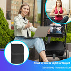 masteymoh Small Foldable Seat Cushion 1 Inch Thick, Portable Gel Seat Cushion for Pressure Relief, Light Portable seat Cushion for Travel seat Cushion, Foldable for Easier Storage