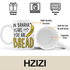 Funny Birthday Gifts For Women Men Senior Citizens In Banana Years You Are Bread – Funny Sarcasm Sarcastic gifts for Elderly Old People Old Friends Grandma Grandpa Mom Dad Coworkers 11oz Coffee Mugs