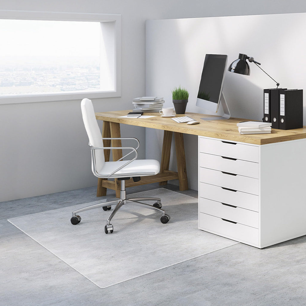 Naturei Office Chair Mat for Hard Floors, 46” x 72” Large Floor Protector Mats, Easy Rolling Desk Chair Mat for Hardwood, Clear, Easy to Clean (Rectangle)