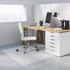 Naturei Office Chair Mat for Hard Floors, 46” x 72” Large Floor Protector Mats, Easy Rolling Desk Chair Mat for Hardwood, Clear, Easy to Clean (Rectangle)