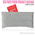 BNRendles Hysterectomy Pillows with Ice/Hot Pocket for Abdominal Surgery, Hysterectomy Recovery Must Have Gifts, Tummy Tuck Stomach Padding, Minky Dot Gray