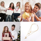 Women's Vintage Western Layered Necklaces Evil Eye Bull Head Crescent Moon Layered Necklace Boho Cowboy Cowgirl Geometric Pendant Chain Necklace Fashion Jewelry Gifts for Women (style2)
