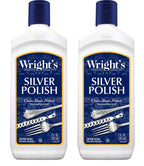 Wright's Silver Cleaner and Polish - 7 Ounce (2 Pack) Ammonia-Free - Use on Silver, Jewelry, Antique Silver