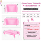 QueenDream Hot Pink Tablecloth 60 x 102 Inch Sequin Tablecloth Fuchsia Sparkly Tableclothfor Bridal Baby Shower Wedding Christmas Decorations