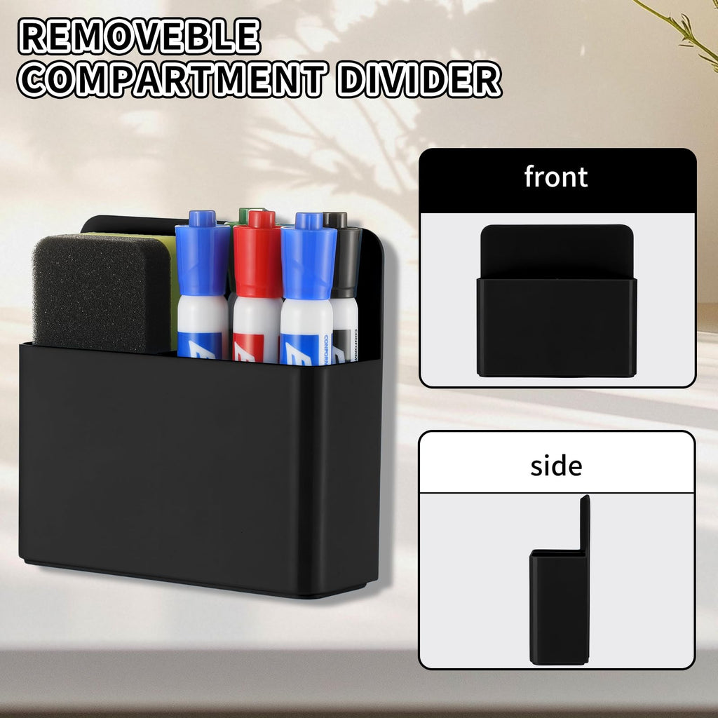 2Pcs Magnetic Dry Erase Marker Holder For Whiteboard Fridge