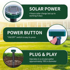 Upgrade 8PK Mole Repellent for lawns Gopher Repellent Ultrasonic Solar Powered Snake Repellent Deterrent Mole Repeller Vole Repellent Outdoor Lawns Garden Yard All Pests Sonic Spikes Stakes Chaser