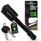 Rhino USA 2” Trailer Hitch Pin – Patented Locking Receiver Pin for Class III/IV Hitches – Weatherproof, Anti-Theft, Debris-Protected – Tow Truck Ready – Black 1PK