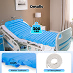 Careboda Alternating Air Pressure Mattress Pad, Bed Sore Prevention Solution, Mattress Topper with 10-Level Pump, Waterproof Pressure Relief Ulcer Cushion Pad for Bed Sores for Hospital and Home