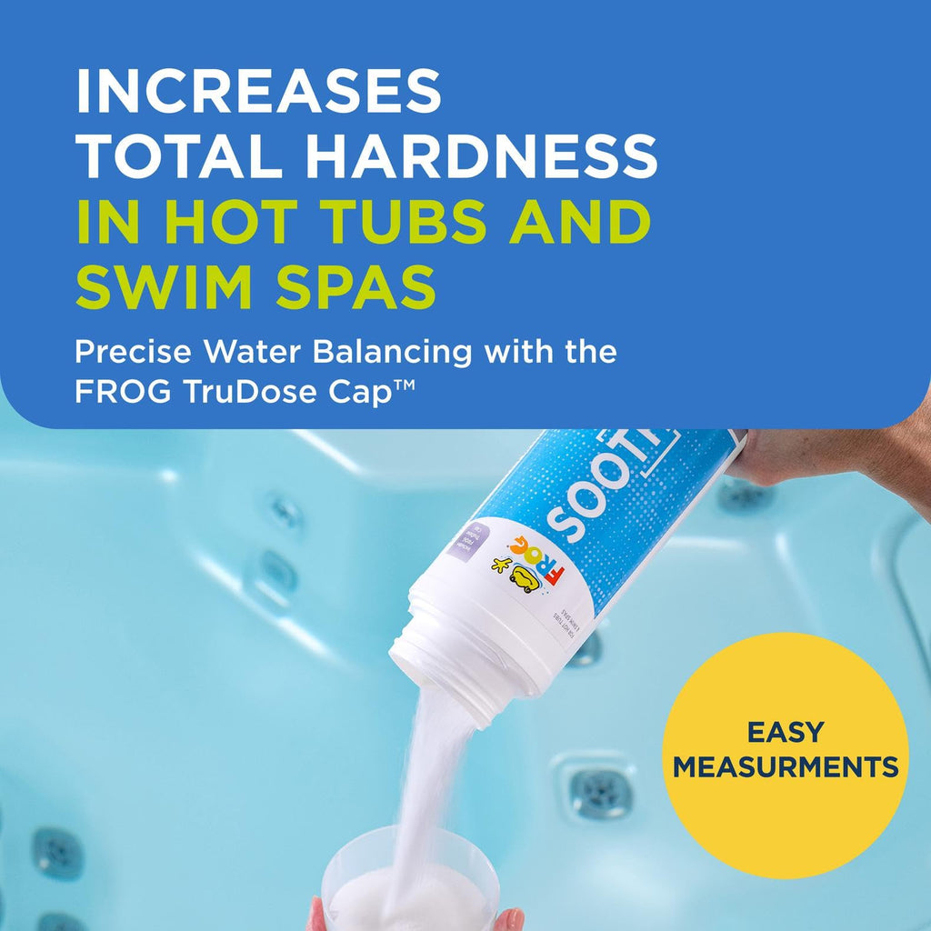 FROG Soothe Calcium Total Hardness Increaser for Hot Tubs and Swim Spas - 2 lb Bottle with TruDose Measuring Cap for Easy Maintenance & Balancing - 1 Pack