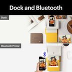 KODAK Dock Plus 4PASS Instant Photo Printer (4x6 inches) + 90 Sheets Bundle (10 Initial Sheets + 80 Sheet Pack)