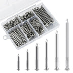430pcs Stainless Steel 304 Nails Kit, Hanging Nails Kit, Wall Nails Kit, Dowels Kit, Long Nails Kit